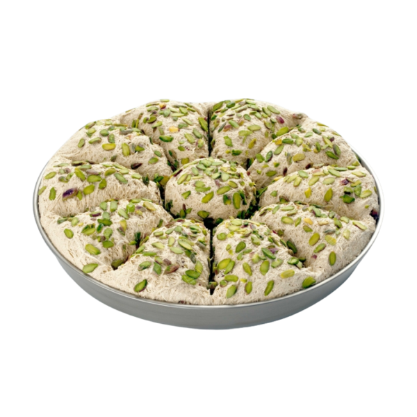 ŞAHİNOĞLU HELVA FISTIKLI DİLİMLİ TEPSİ 5 KG 