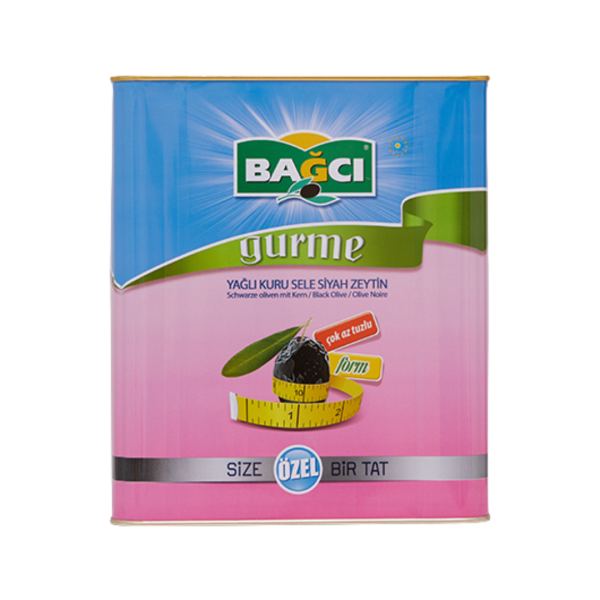 BAĞCI SİYAH ZEYTİN  FORM TUZSUZ (321-380) 10 KG 
