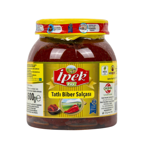 İPEK BİBER SALÇA ACI 1600 GR PET * 6