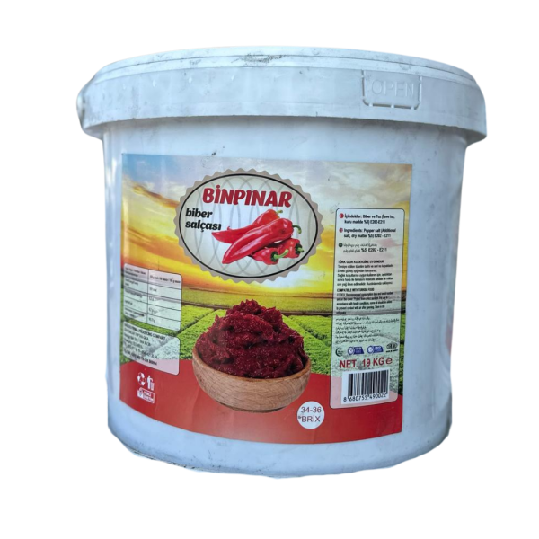 BİNPINAR BİBER SALÇASI TATLI 19 KG