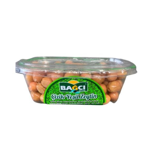 BAĞCI YEŞİL ZEYTİN ÇİZİK 400 GR * 8