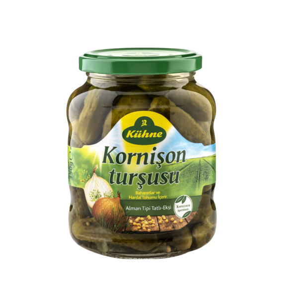 KÜHNE TURŞU KORNİŞON ALMAN TİPİ CAM 350 ML * 12