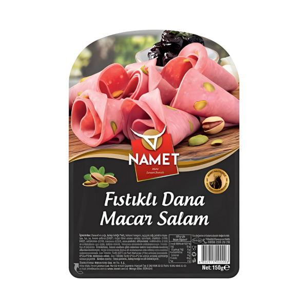 NAMET SALAM DANA FISTIKLI DİLİMLİ 150 GR * 8 